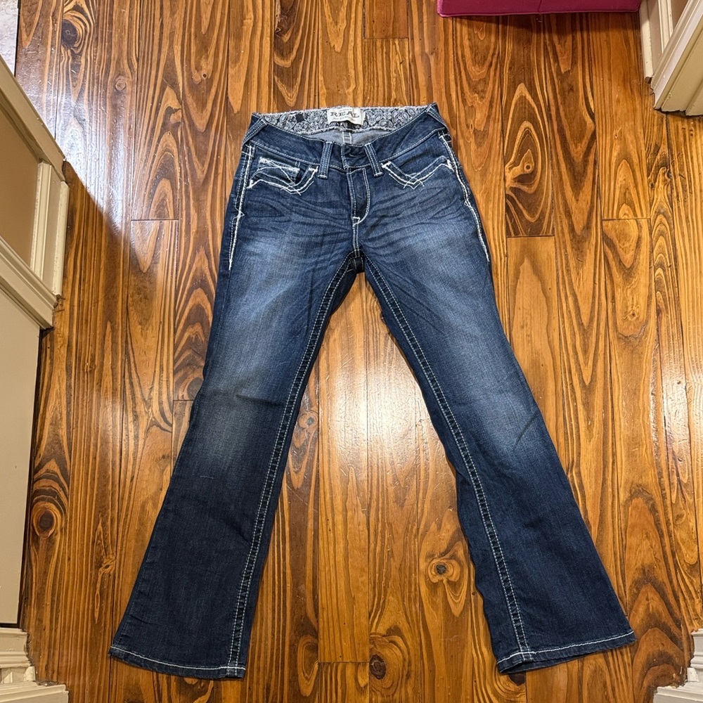 NWOT Ariat Real Denim Jeans mid rise boot